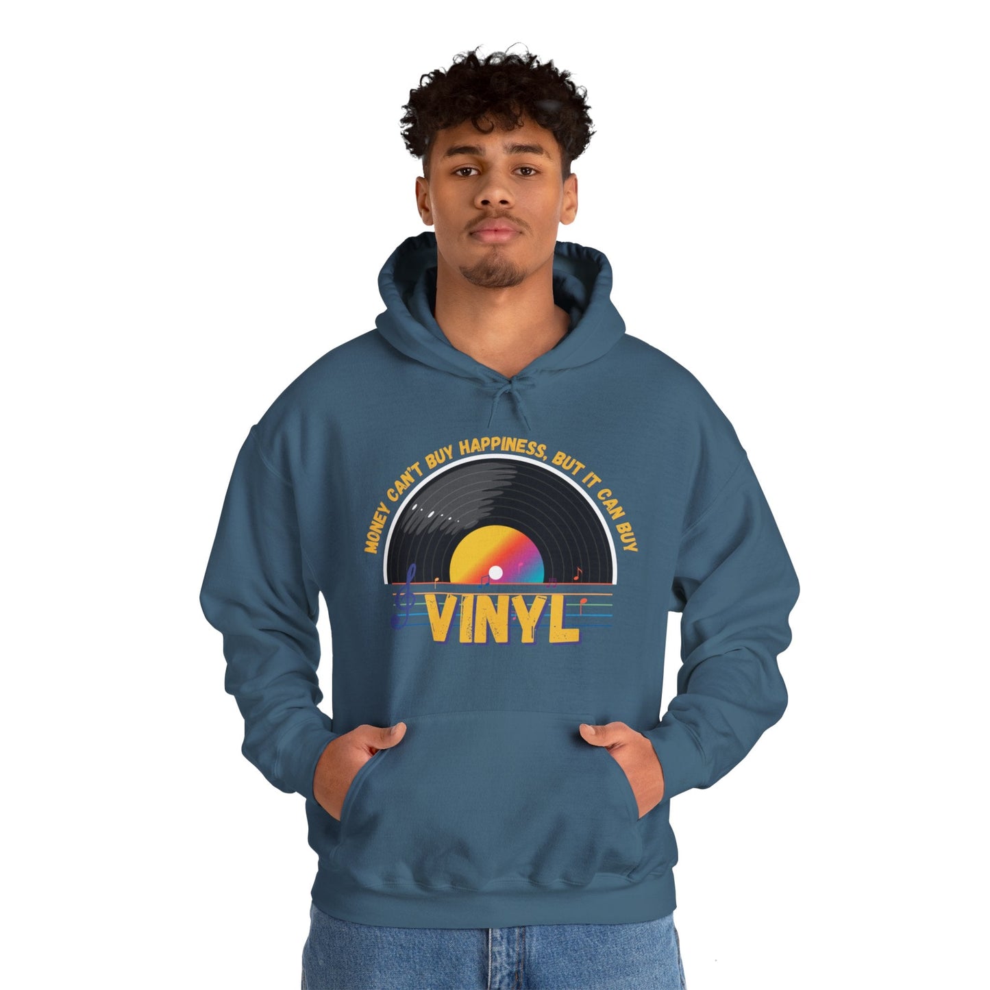 'Money Can't Buy Happiness, But It Can Buy Vinyl' Men's Hoodie