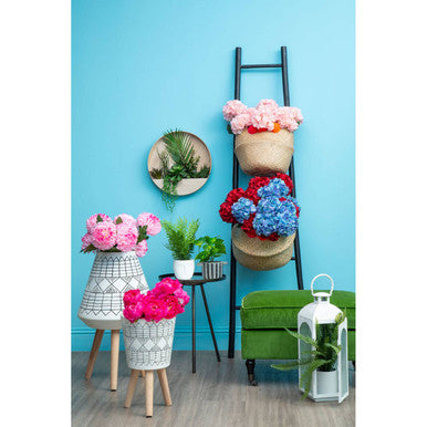 White Wash Large Mild Steel Lantern