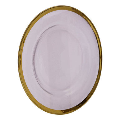 Ida 27Cm Dinner Plate With Gold Rim