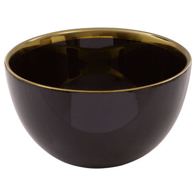 Ida 15Cm Black Glass Bowl