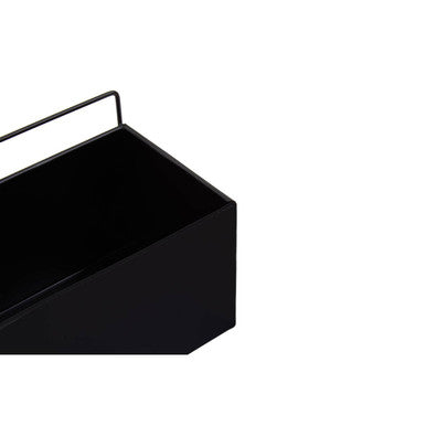 Asher Small Black Wall Plant Box