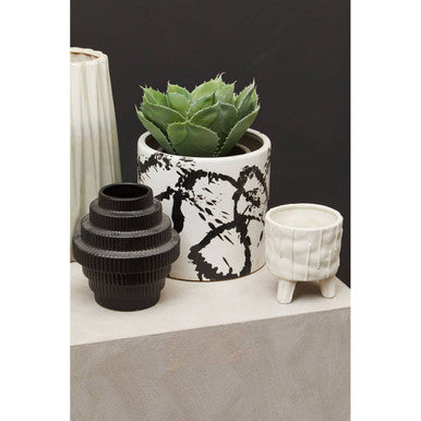 Fara White Small Planter