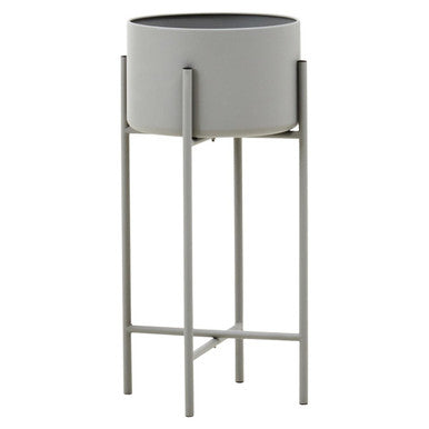 Trosa Large Grey Floor Standing Planter