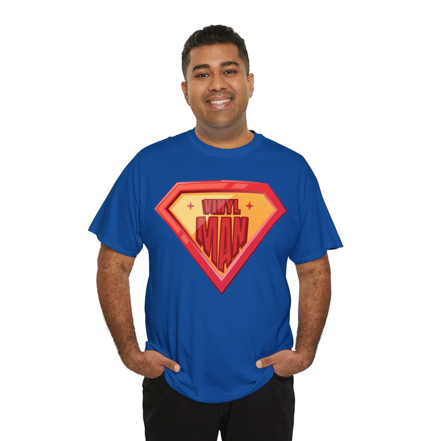 'Vinyl Man' Men's Superhero T-Shirt