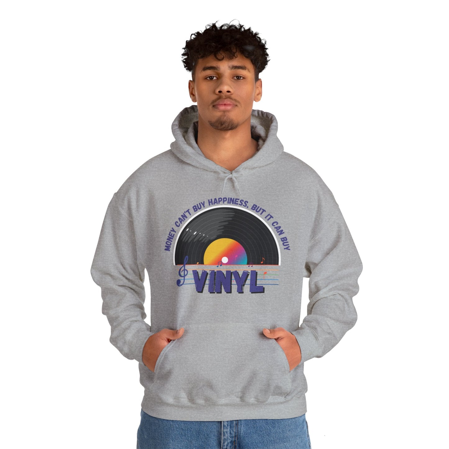 'Money Can't Buy Happiness, But It Can Buy Vinyl' Men's Hoodie