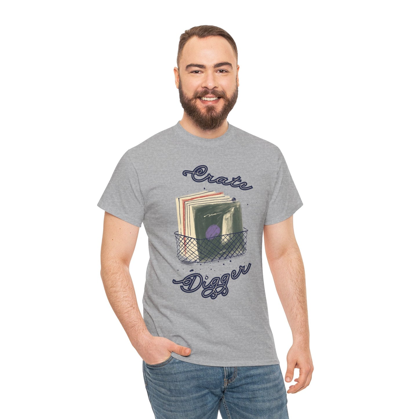 'Crate Digger' Vinyl Records Men's T-Shirt
