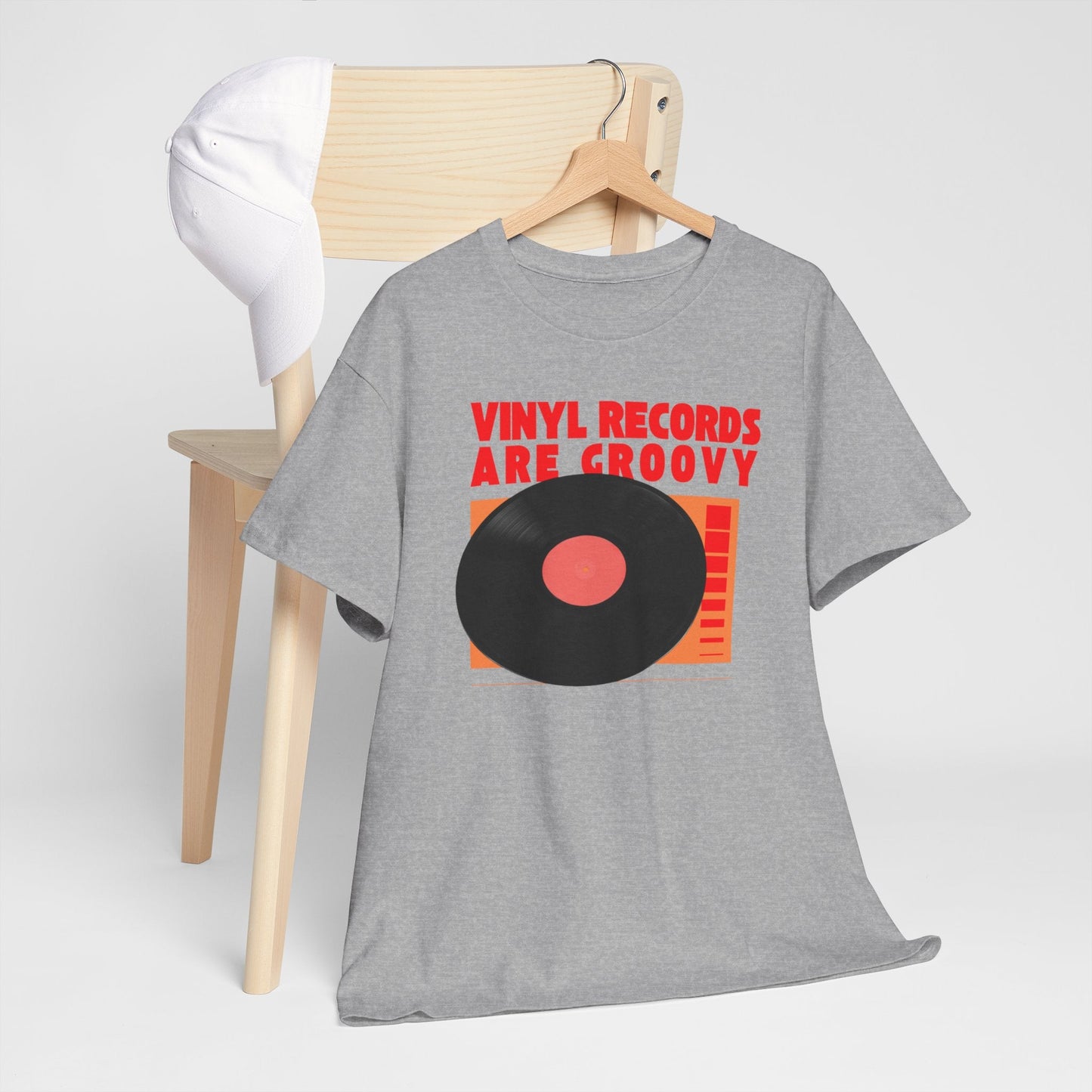 'Vinyl Records Are Groovy' Bold T-Shirt