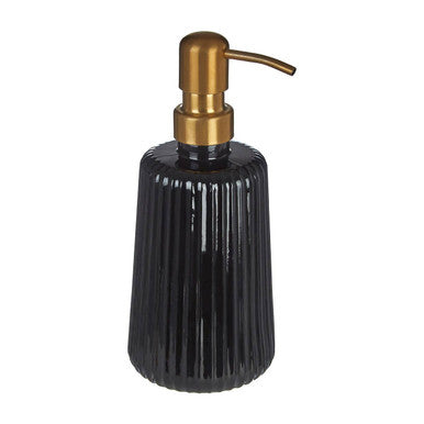 Ticino Brittany Black Glass Lotion Dispenser