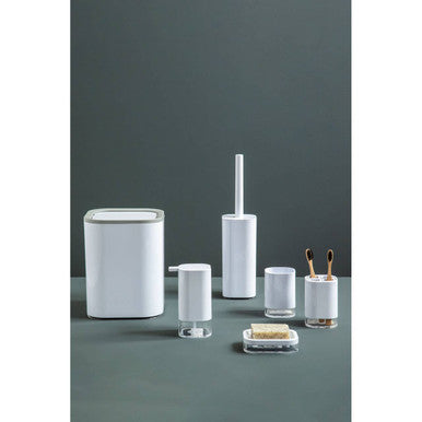 Ando White Acrylic Waste Bin