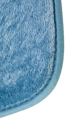Soak Denim Blue Bath And Pedestal Mat Set