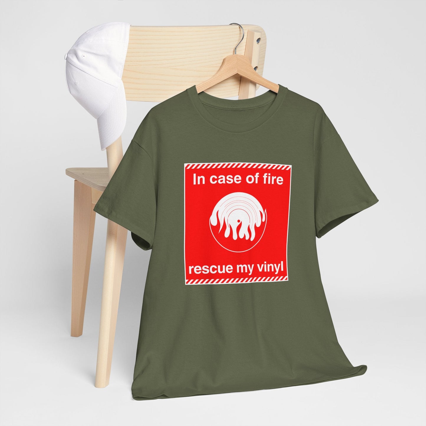 'In Case of Fire, Save My Vinyl' T-Shirt