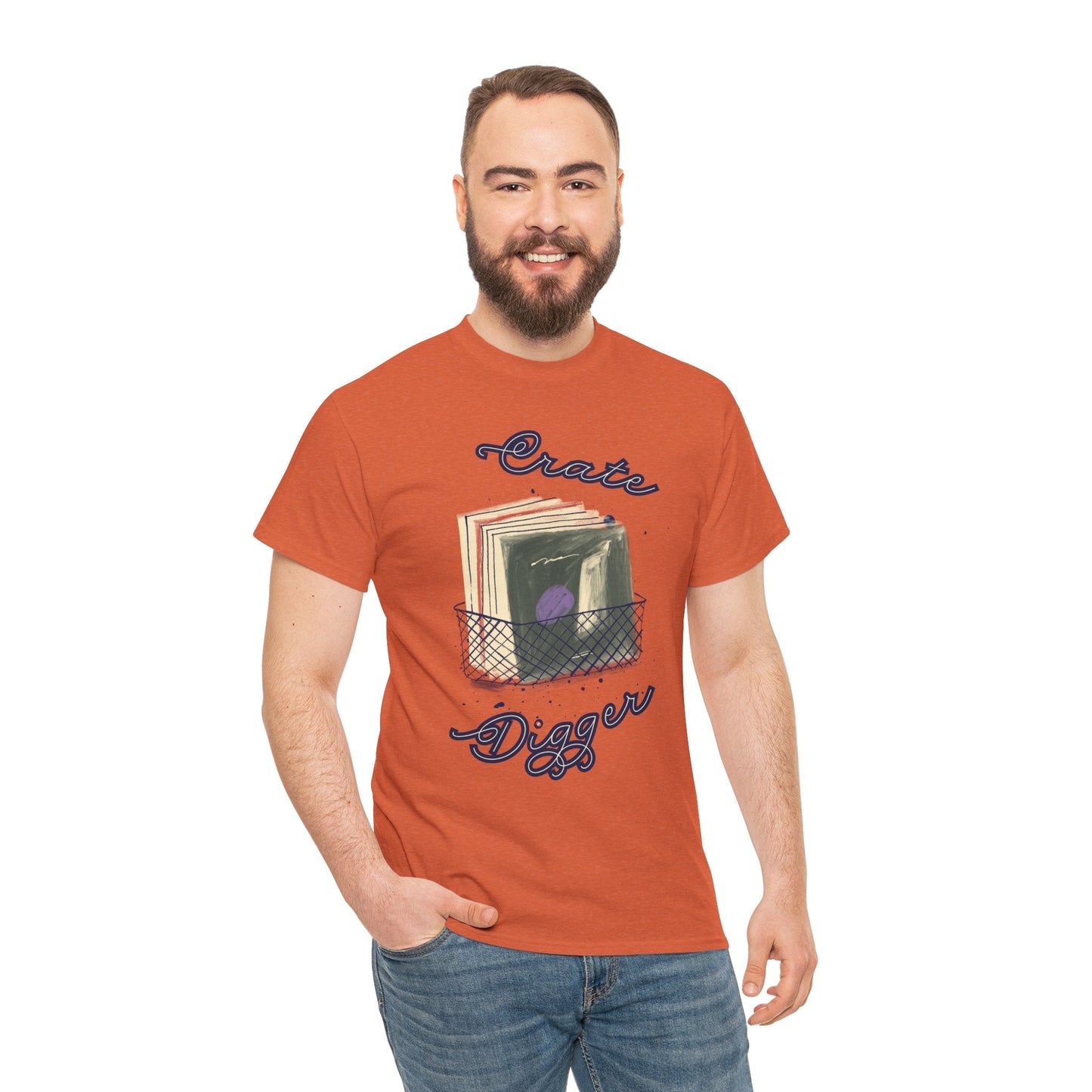 'Crate Digger' Vinyl Records Men's T-Shirt