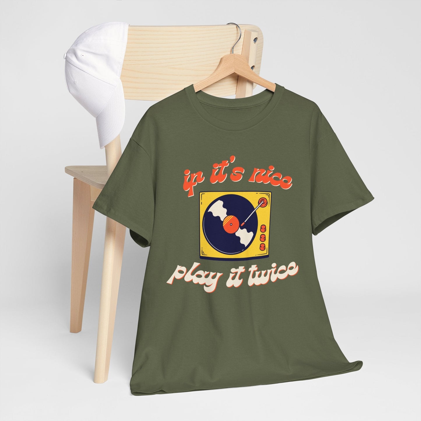 'If It’s Nice, Play It Twice' Vinyl T-Shirt
