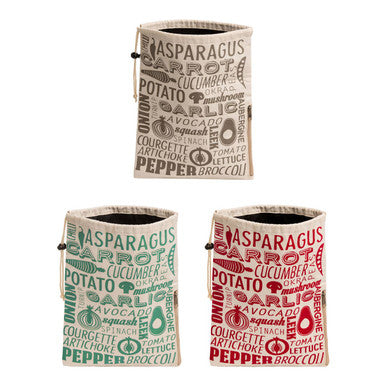 Porter Red And Natural Vegetable Bag