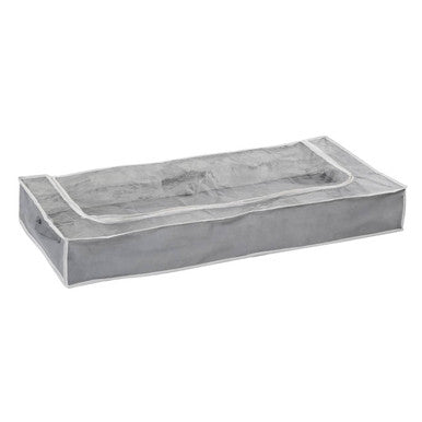 Grey With White Trim Underbed Window Storage Bag