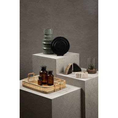 Rustic Rattan/Bamboo Natural Rectangular