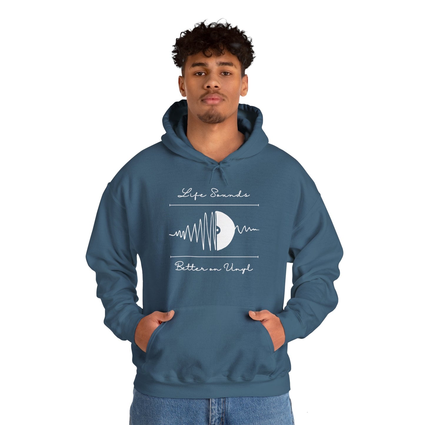 'Life Sounds Better on Vinyl' Men's Hoodie