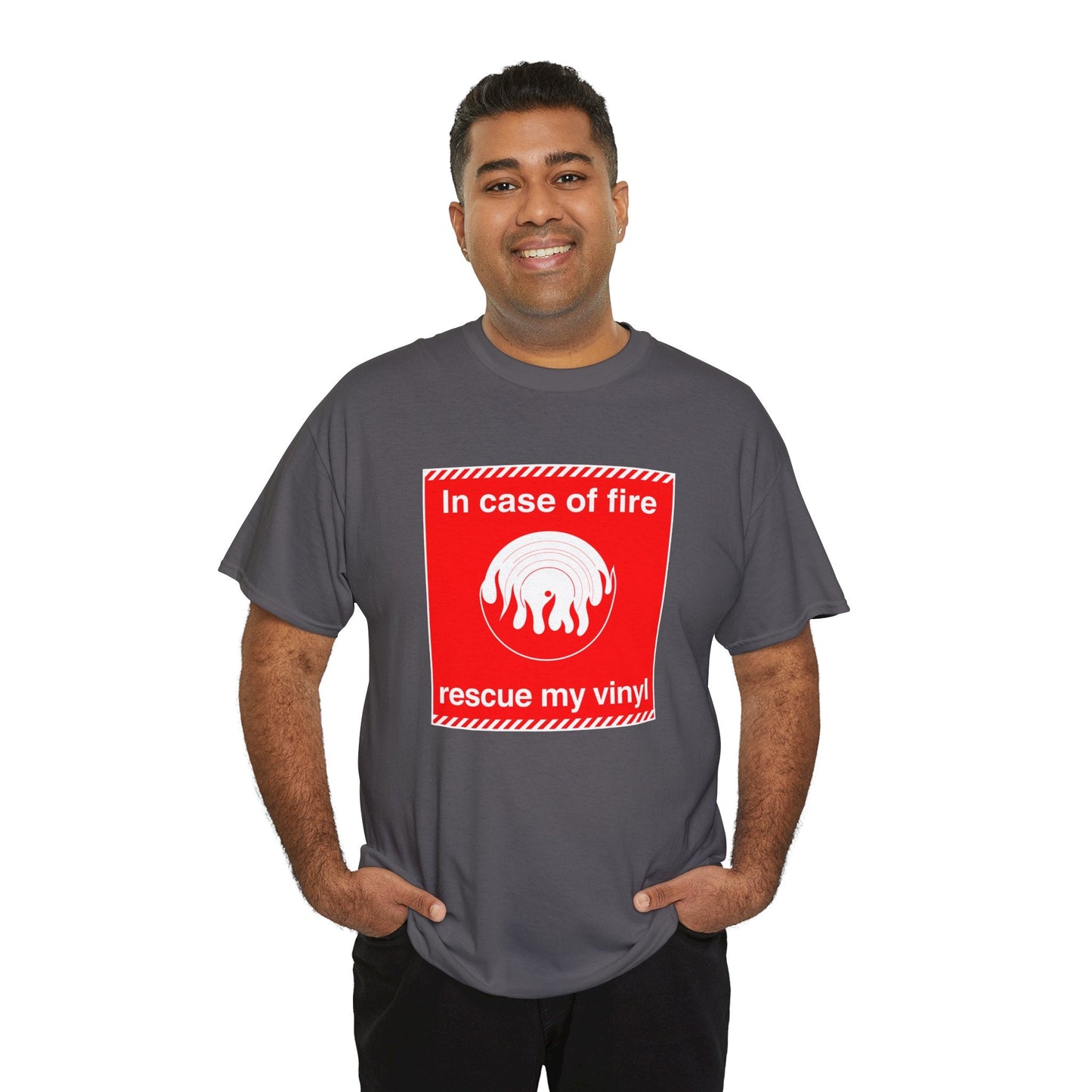 'In Case of Fire, Save My Vinyl' T-Shirt