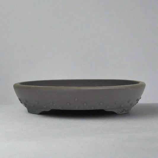30cm Premium Unglazed Bonsai Pot | Oval | 30cm x 24cm x 6cm | Brown