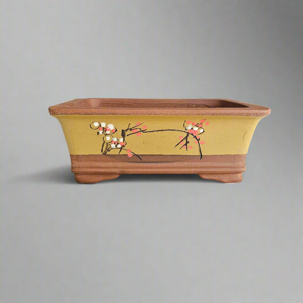 35cm Premium Unglazed Bonsai Pot | Rectangle | 35cm x 26cm x 14cm | Brown