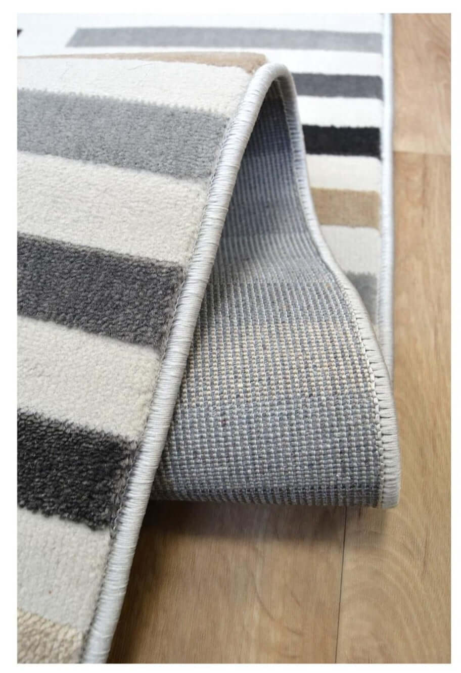 Abstract Multicolour Stripe Rug | R469A