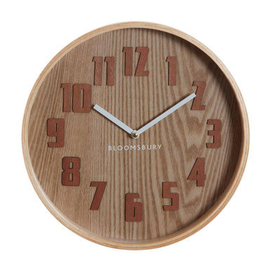 Vitus Brown Grain Small Wall Clock