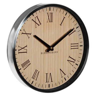 Vitus Natural And Silver Wall Clock