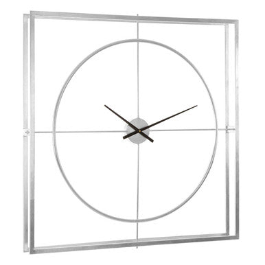 Trinity Silver Finish Wall Clock