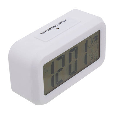 Camran White Lcd Digital Clock