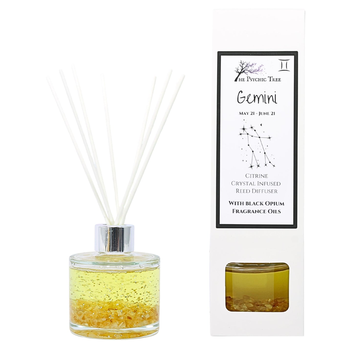 Gemini - Sign Of The Zodiac Crystal Infused Reed Diffuser