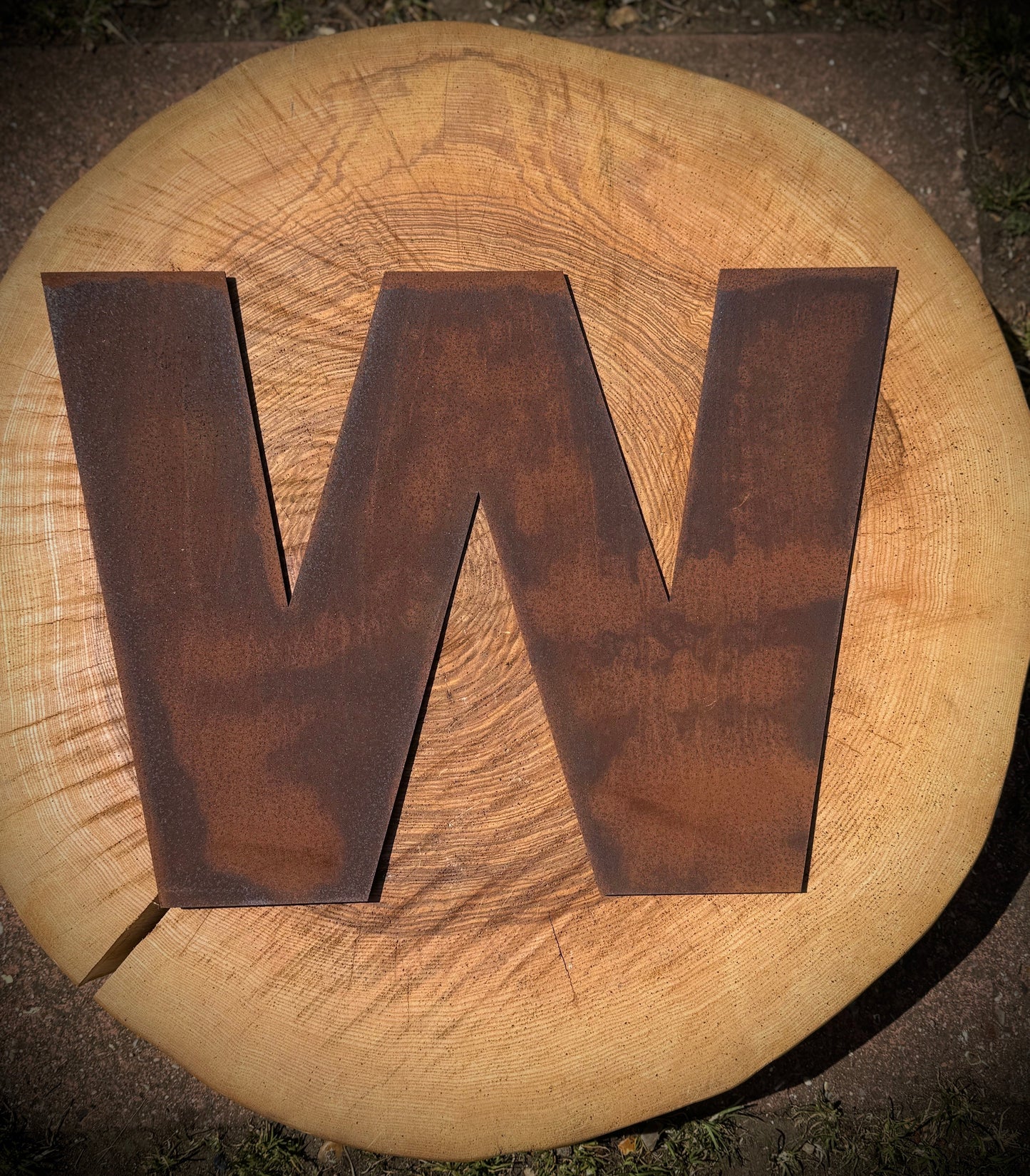 5" Fat Font Rusty Metal Letters A-Z 0-9