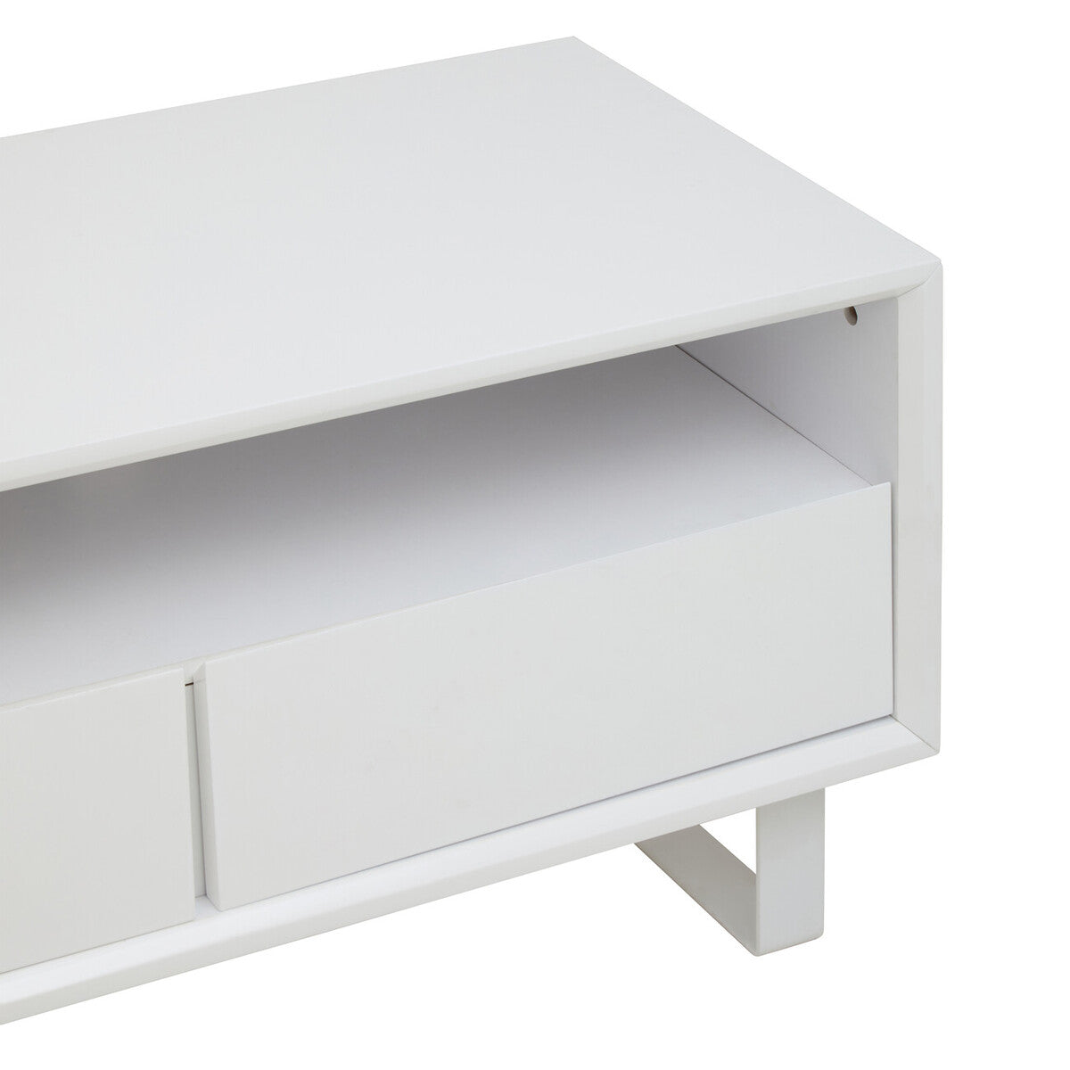 Moritz White High Gloss Media Cabinet