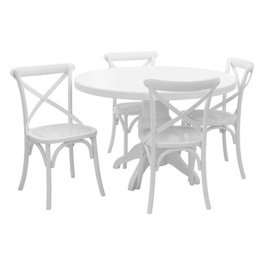 Vermont White Wash 5 Piece Dining Set