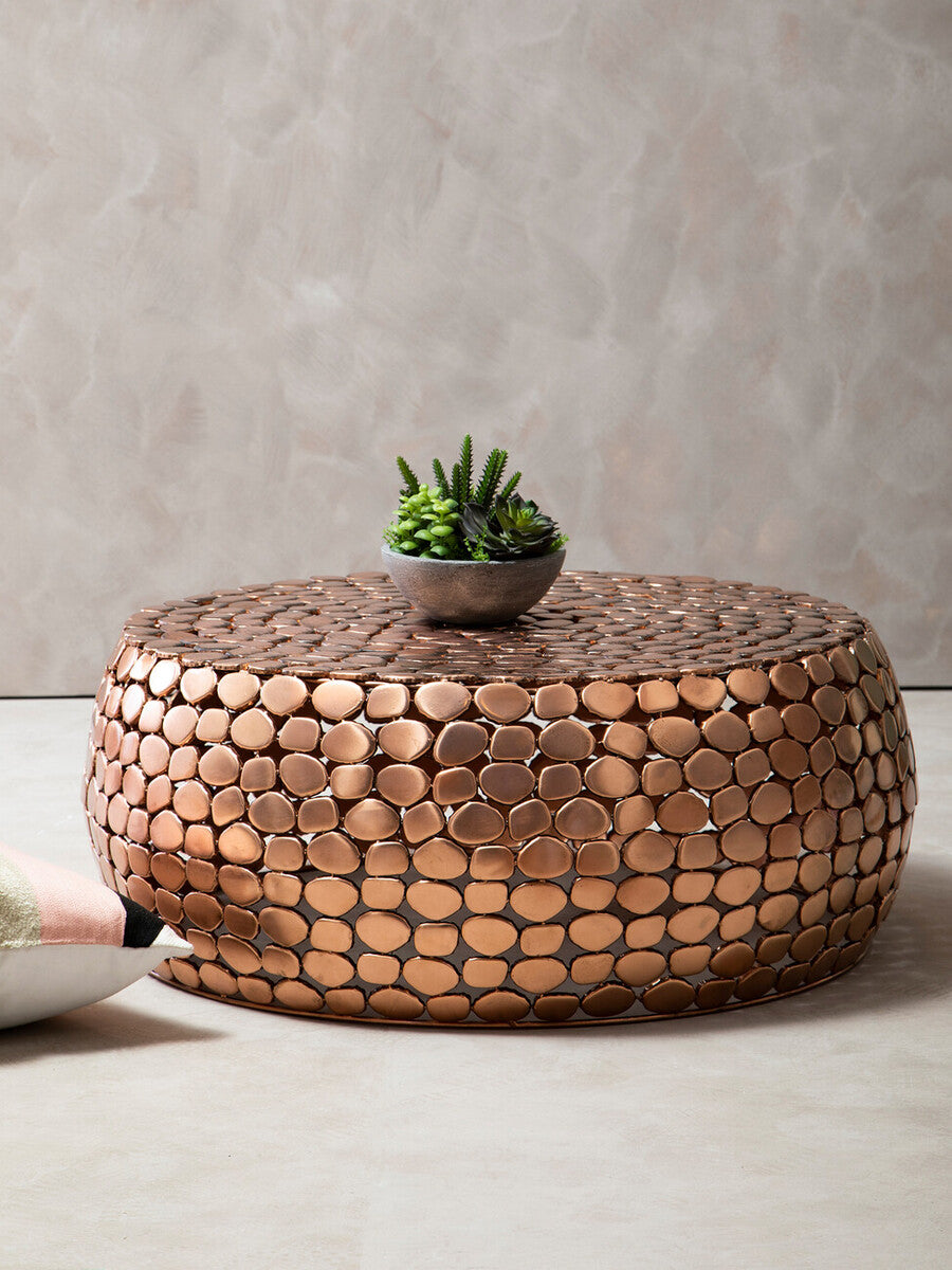 Templar Iron Pebble Design Coffee Table