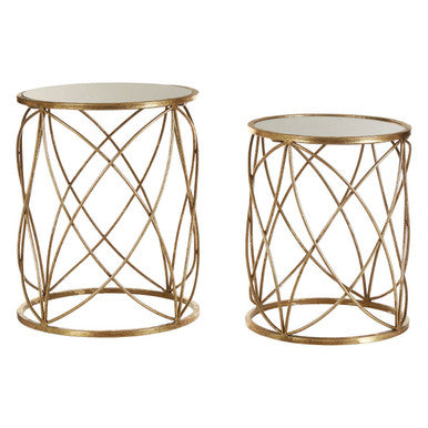 Arcana Set Of Two Round Side Tables.