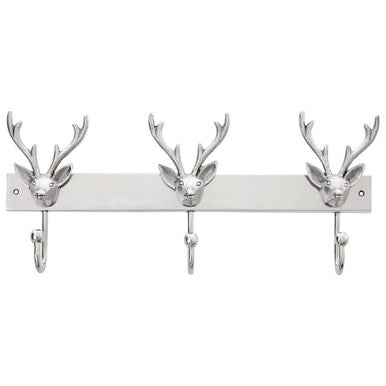 Arris Stag Head 3 Hook Wall Mounted Hanger