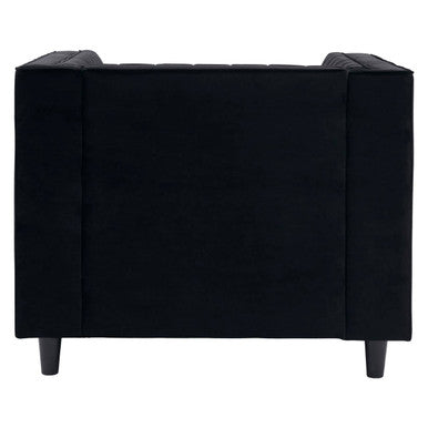 Farah Black Velvet Chair