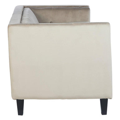 Felisa 3 Seat Mink Velvet Sofa.