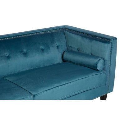 Felisa 3 Seat Blue Velvet Sofa