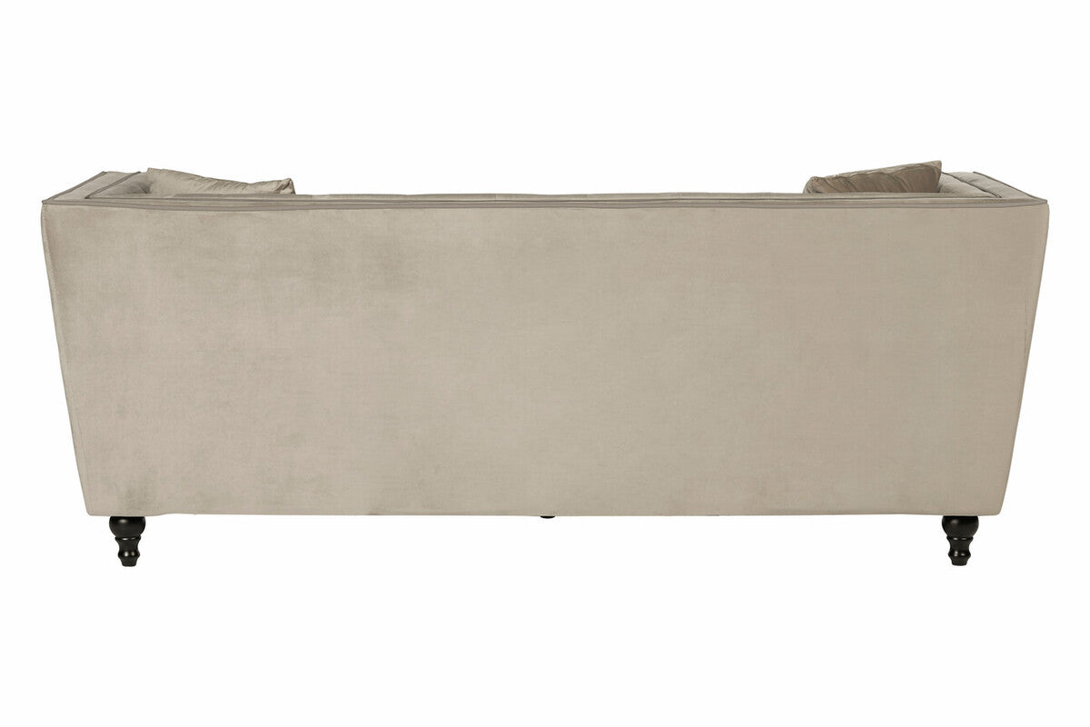 Ferris 3 Seat Mink Velvet Sofa