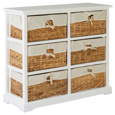 Ashby 6 Seagrass Drawer Chest.