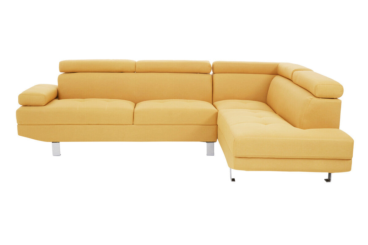 Hanover Ochre Linen Corner Sofa