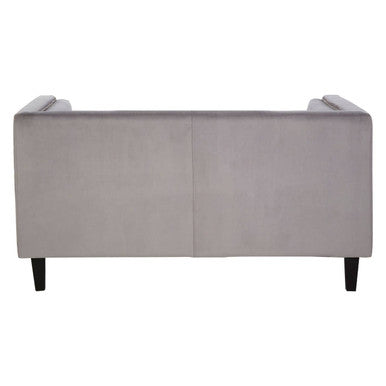 Felisa Two Seater Grey Velvet Sofa