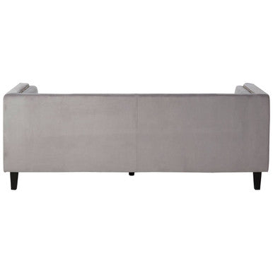 Felisa 3 Seat Grey Velvet Sofa