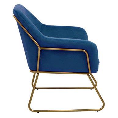 Xander Midnight Velvet Armchair