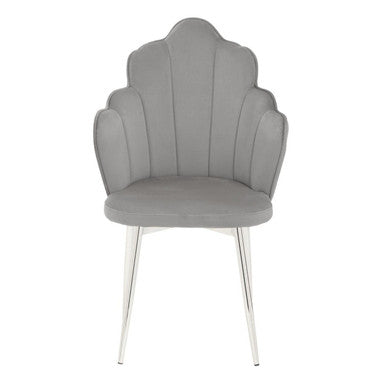 Tian Grey Velvet Chair