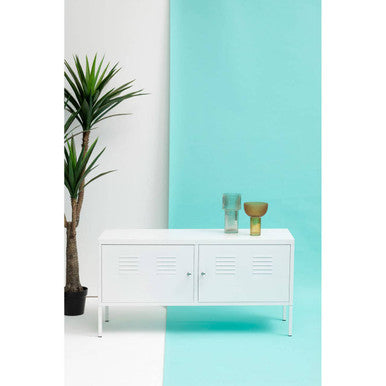 Academy Two Door White Locker Cabinet