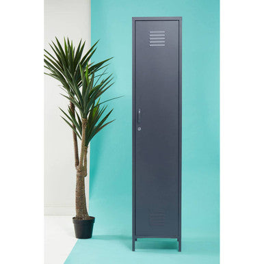 Academy One Door Grey Metal Locker