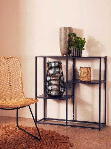 Acero Grey Metal Multi Shelf Unit