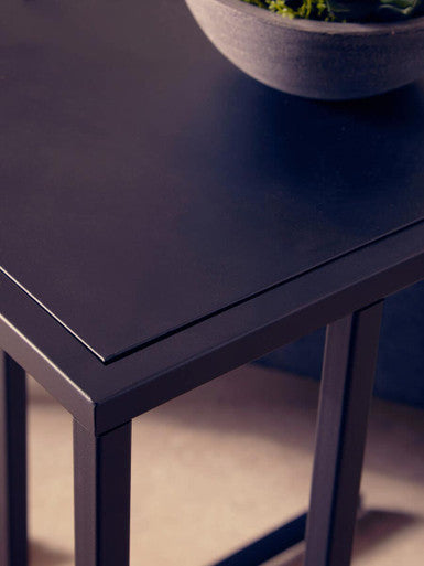 Acero Black Side Table